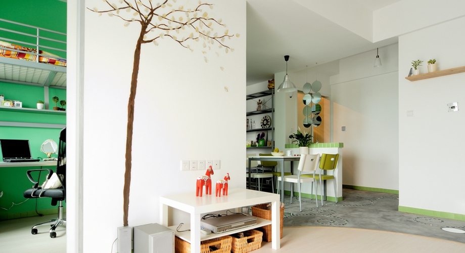 石家莊裝修案例幸福城 田園風(fēng)格 108平