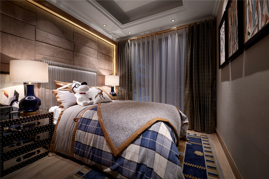 石家莊裝修案例融創(chuàng)裕華壹號 美式鄉(xiāng)村風(fēng)格 133平