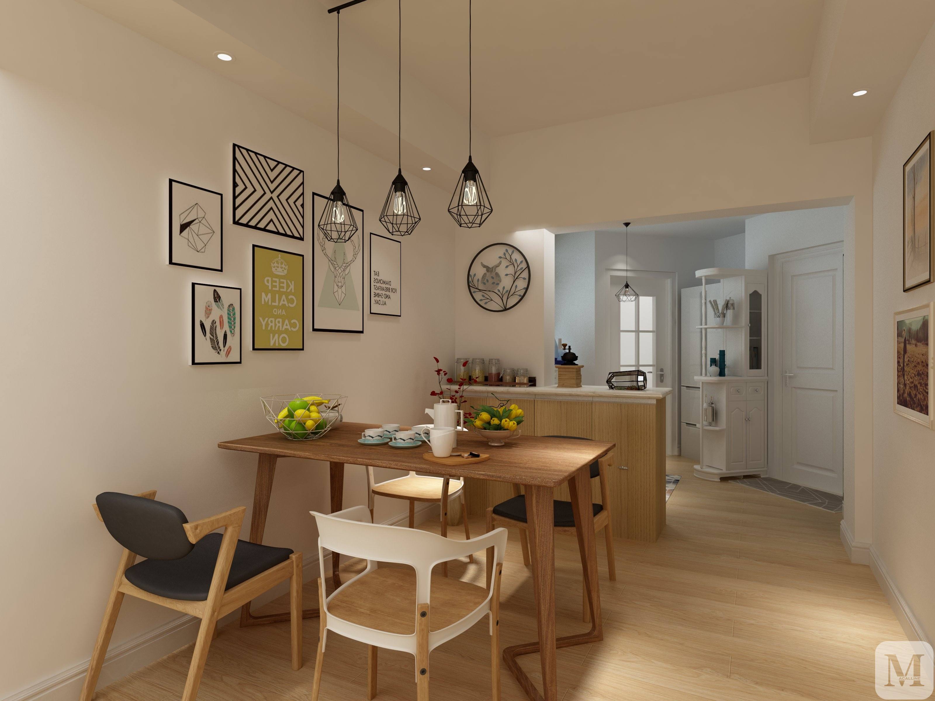 石家莊裝修_餐廳設計照明、色彩、材料原則