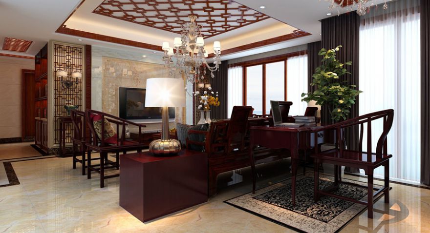 天?！げ┭攀⑹?中式風(fēng)格 117平