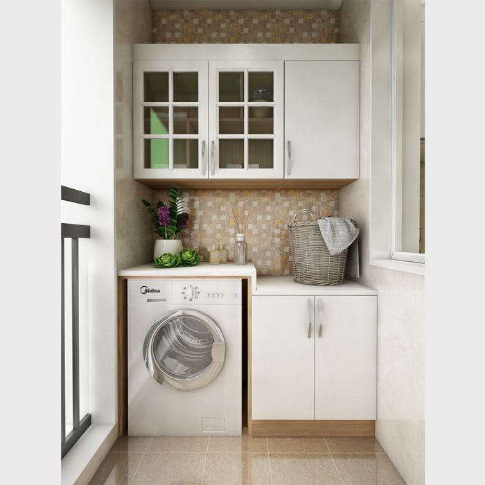 石家莊全屋定制 陽臺儲物柜 多層實(shí)木